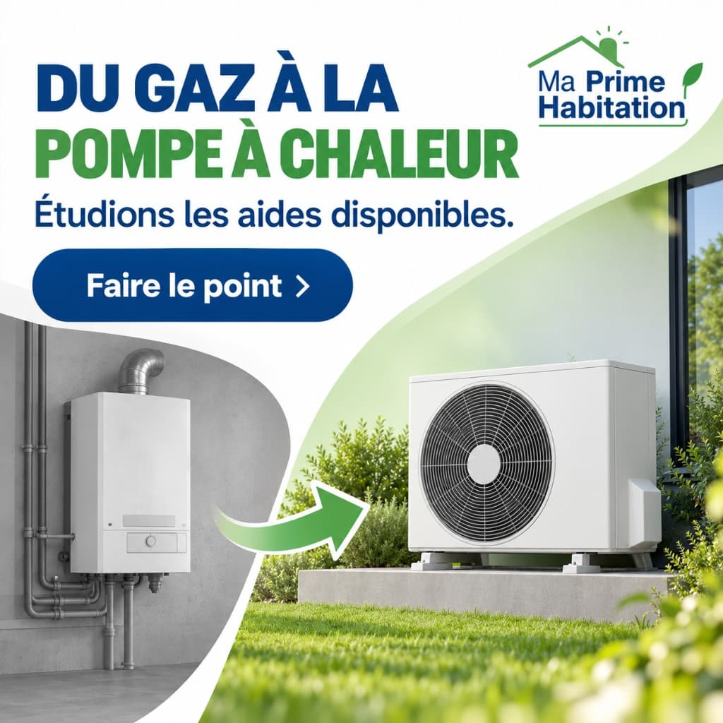 Du gaz à la pompe à chaleur - étudions les aides disponibles
